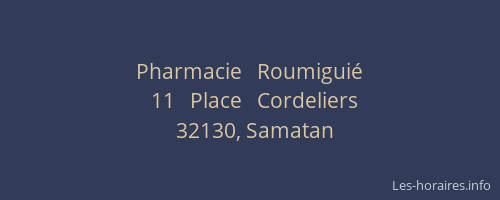 Pharmacie   Roumigui&eacute;