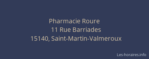 Pharmacie Roure