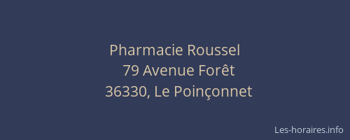 Pharmacie Roussel