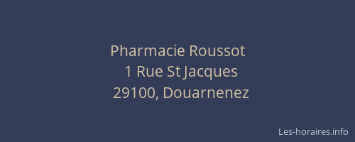 Pharmacie Roussot
