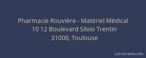 Pharmacie Rouvière - Matériel Médical