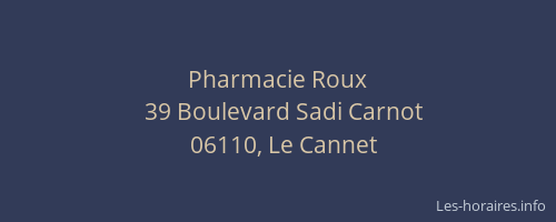 Pharmacie Roux