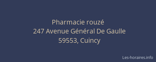 Pharmacie rouzé