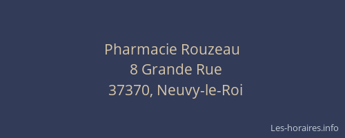 Pharmacie Rouzeau