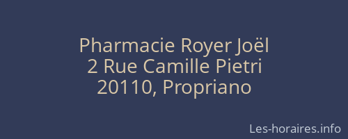 Pharmacie Royer Joël