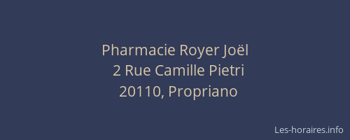 Pharmacie Royer Joël