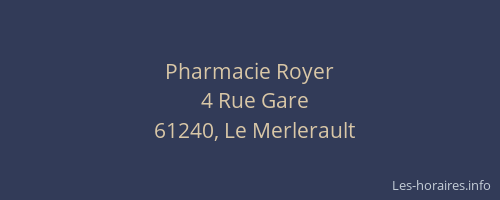Pharmacie Royer