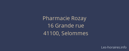 Pharmacie Rozay