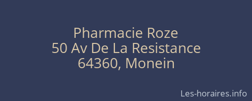 Pharmacie Roze