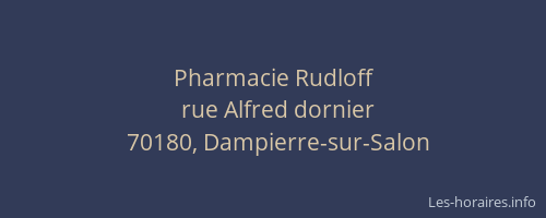 Pharmacie Rudloff