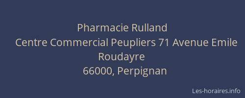 Pharmacie Rulland