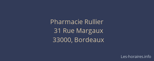 Pharmacie Rullier