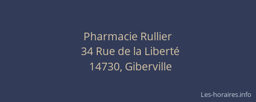 Pharmacie Rullier