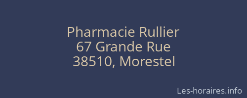 Pharmacie Rullier