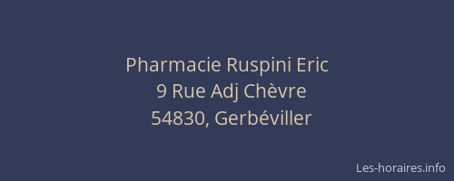 Pharmacie Ruspini Eric