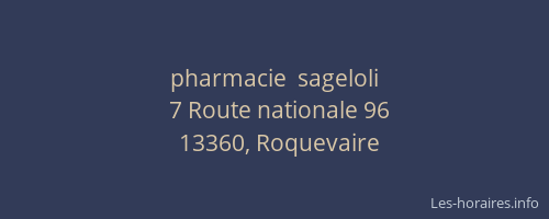 pharmacie  sageloli