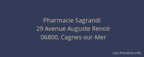 Pharmacie Sagrandi