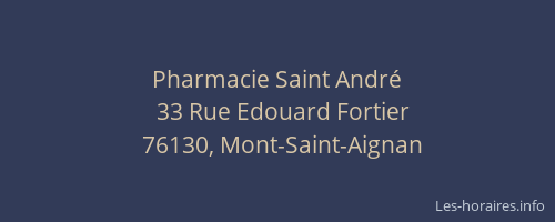 Pharmacie Saint André