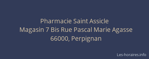 Pharmacie Saint Assicle