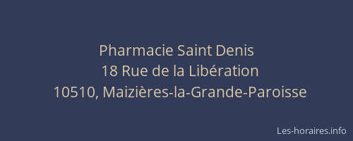 Pharmacie Saint Denis