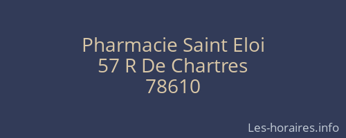 Pharmacie Saint Eloi