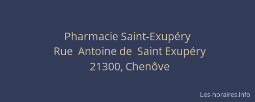 Pharmacie Saint-Exupéry