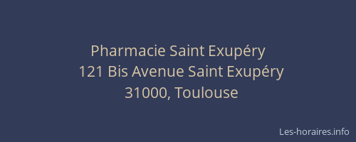 Pharmacie Saint Exupéry