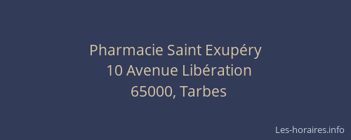 Pharmacie Saint Exupéry