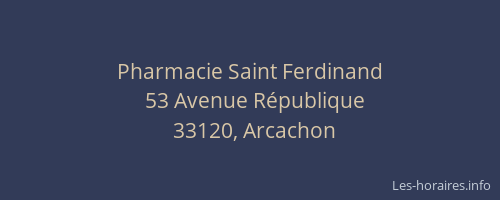 Pharmacie Saint Ferdinand