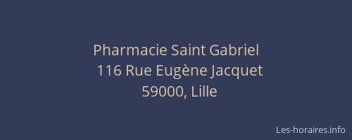 Pharmacie Saint Gabriel