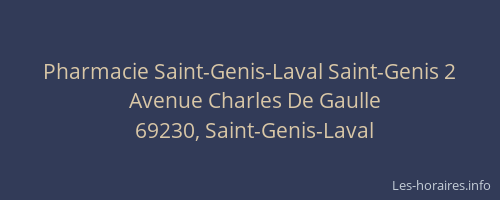 Pharmacie Saint-Genis-Laval Saint-Genis 2