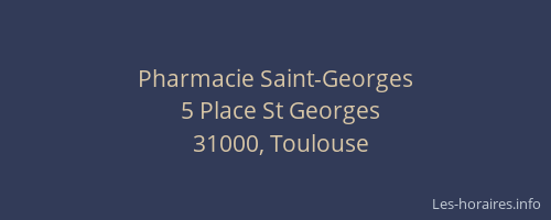 Pharmacie Saint-Georges