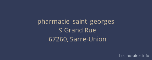 pharmacie  saint  georges