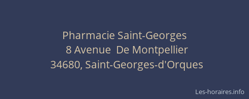 Pharmacie Saint-Georges