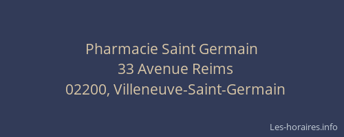 Pharmacie Saint Germain