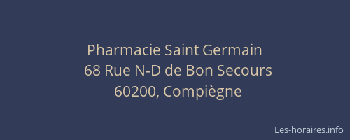Pharmacie Saint Germain