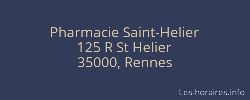 Pharmacie Saint-Helier