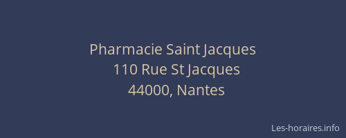 Pharmacie Saint Jacques