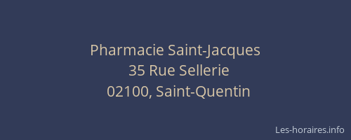 Pharmacie Saint-Jacques