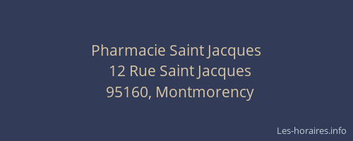 Pharmacie Saint Jacques
