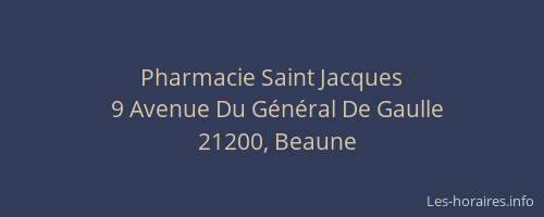 Pharmacie Saint Jacques