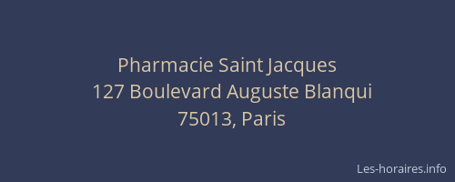 Pharmacie Saint Jacques
