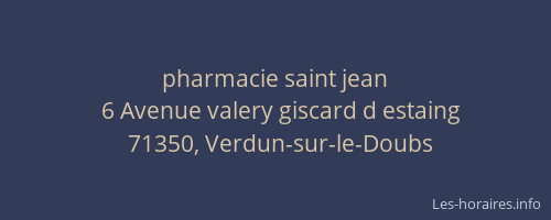 pharmacie saint jean
