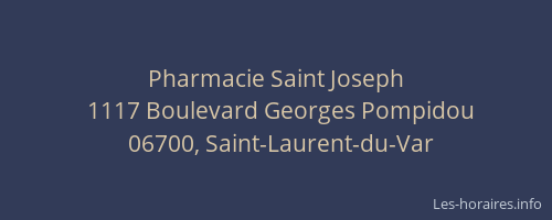 Pharmacie Saint Joseph
