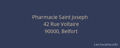Pharmacie Saint Joseph