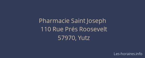 Pharmacie Saint Joseph