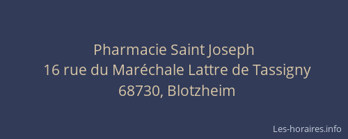 Pharmacie Saint Joseph