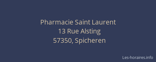 Pharmacie Saint Laurent