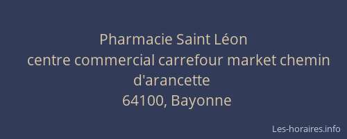 Pharmacie Saint L&eacute;on