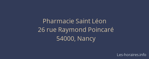 Pharmacie Saint Léon